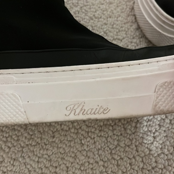 KHAITE ludlow high-top sneakers in black - Picture 4 of 5